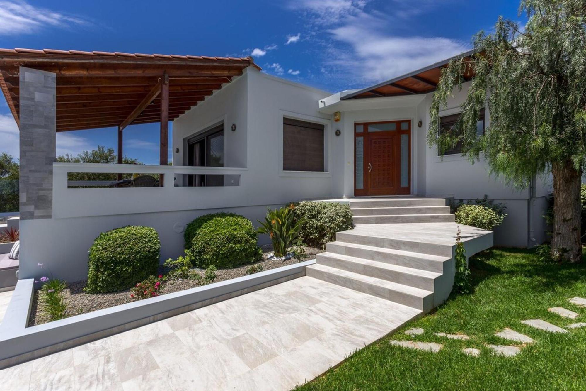 Villa Ampelaki - Premium Villa With Heated Pool Kounoupidhianá Exteriör bild